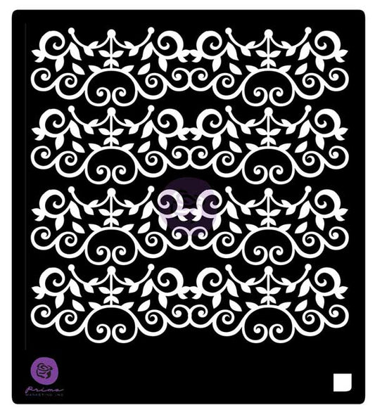 Cast Iron Vine Stencil by Finnabair redesign with Prima! NEW!