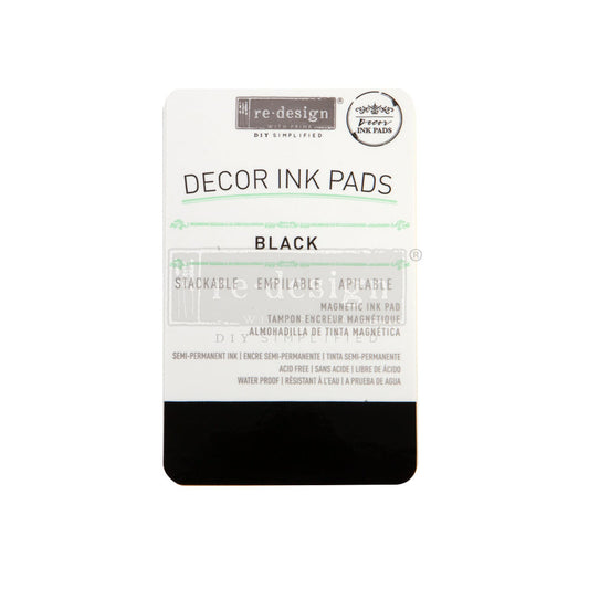 Black Ink Pad - Decor Magnetic Ink Pad by ReDesign with Prima Decor Stamps!