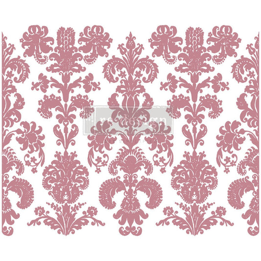 STAMPED DAMASK – 12″X12″ (1 PC) Decor Stamps by redesign with Prima!