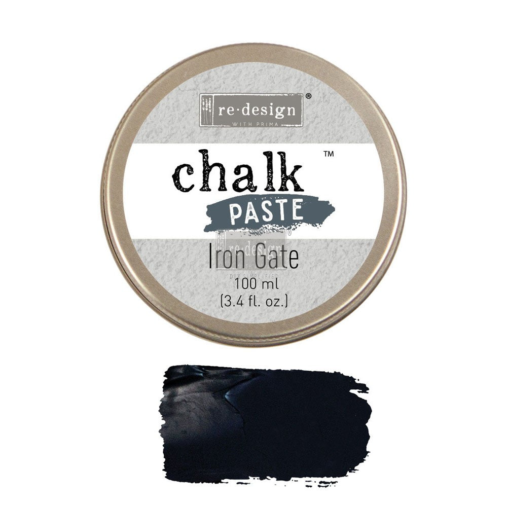 Iron Gate - Chalk Paste by Redesign with Prima! Great for Stencils!