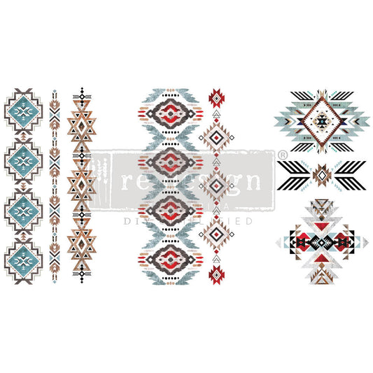 Something Tribal - Rub-On Furniture Decal Mini-Transfer by Redesign with Prima!