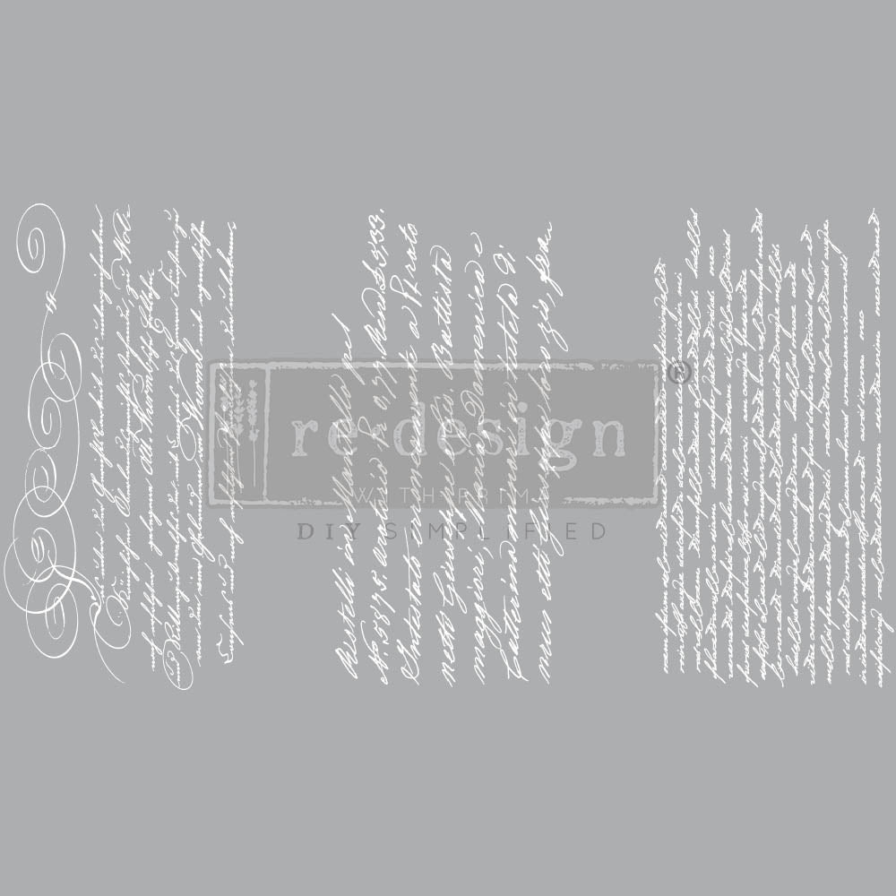 Secret Letter II - Rub-On Furniture Decal Mini-Transfer by Redesign with Prima!