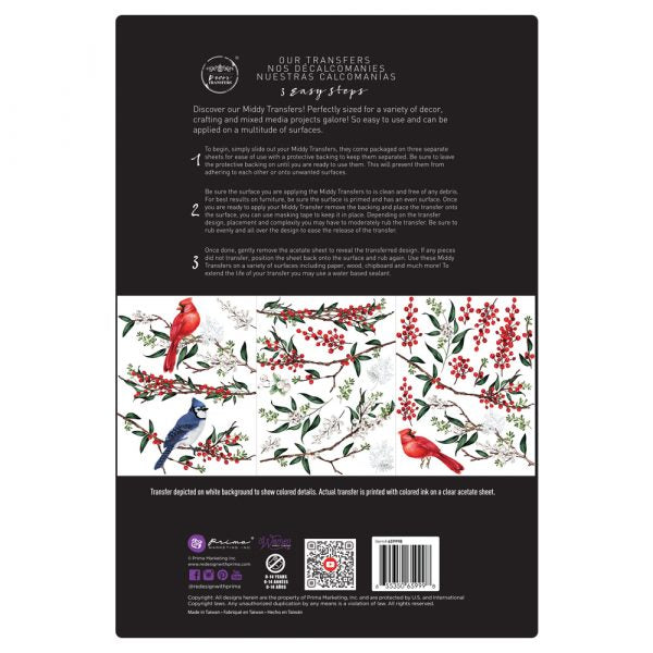 Winterberry - Rub-On Decor Middy-Transfer by Redesign with Prima!