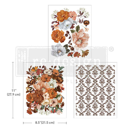 Classic Peach - Rub-On Decor Middy-Transfer by Redesign with Prima!