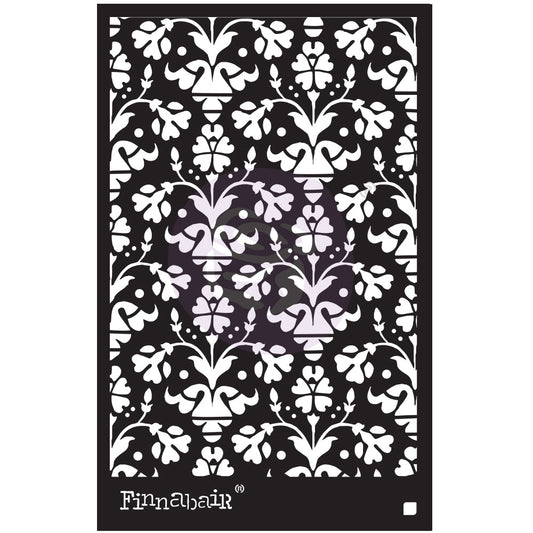 Vintage Wallpaper Stencil by Finnabair redesign with Prima!