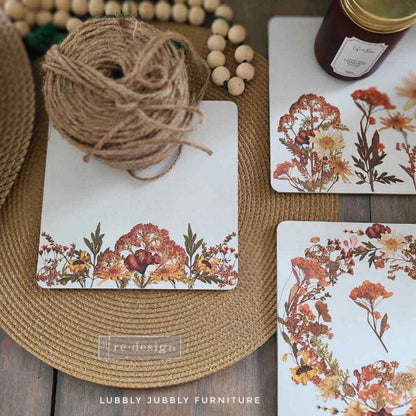 Dried Wildflowers - Rub-On Decor Middy-Transfer by Redesign with Prima!