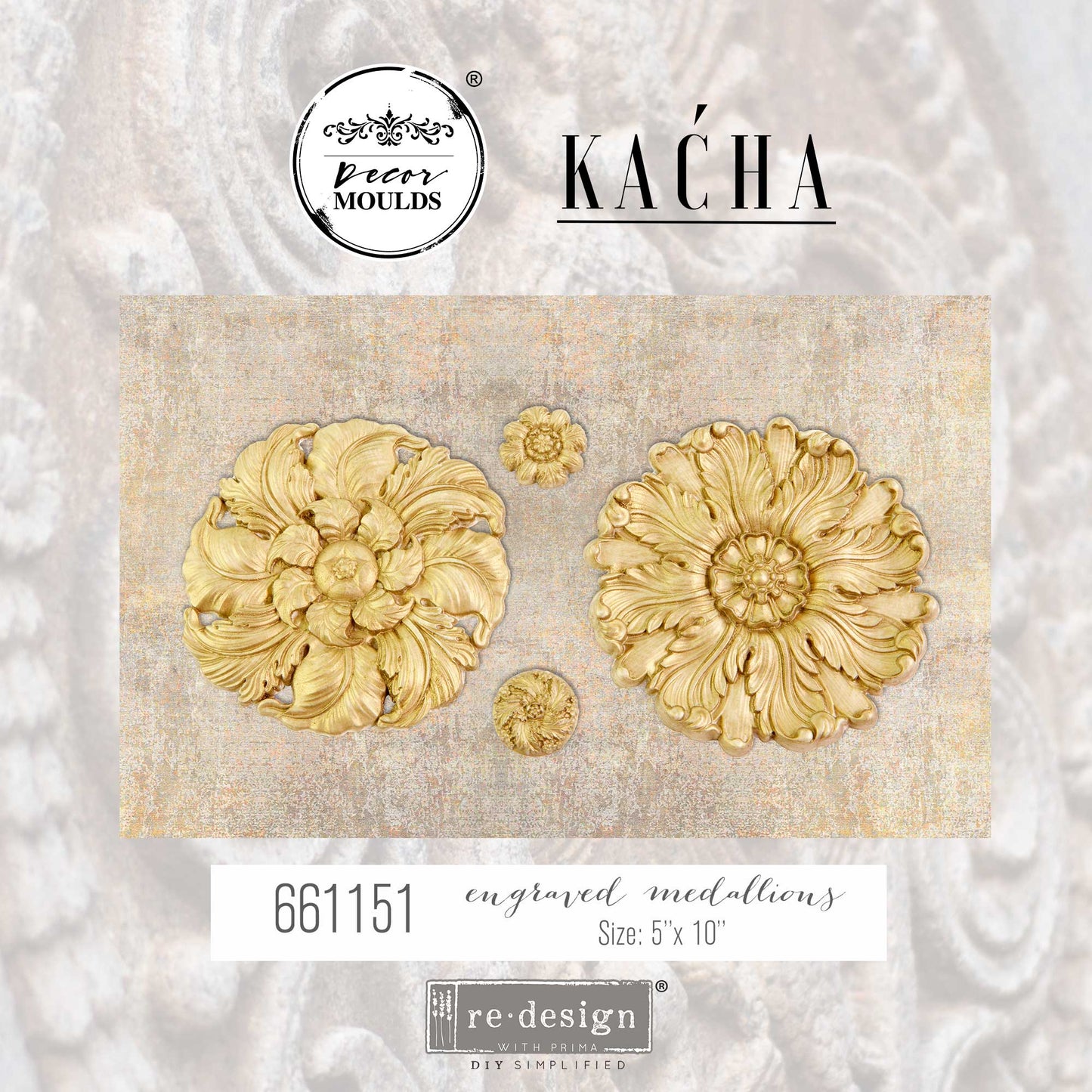 Engraved Medallions - Kacha - Decor Mould