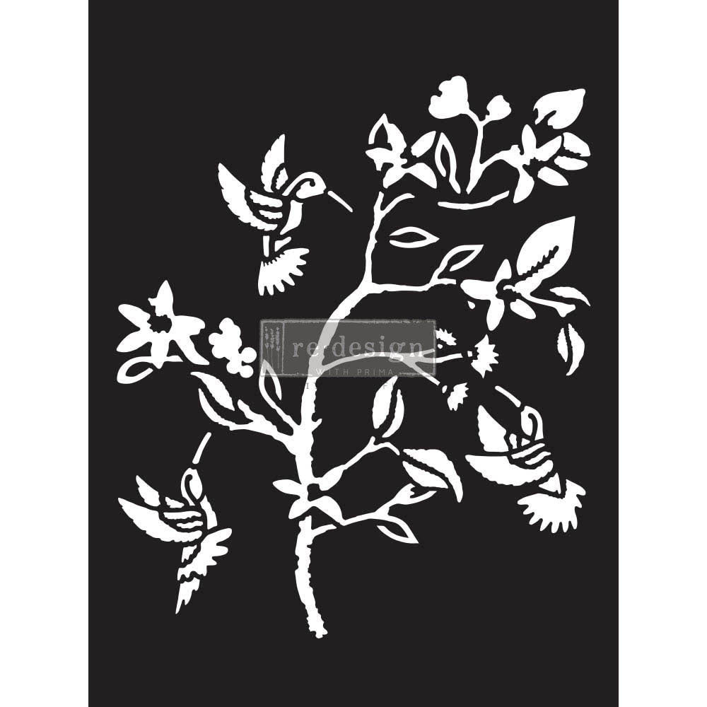 Hummingbird - Stencil by Redesign with Prima