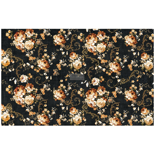 Dark Floral - Decoupage Paper