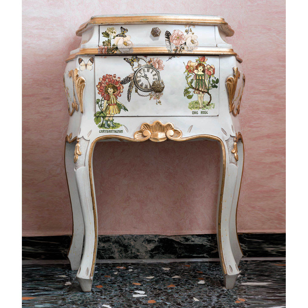 Flower Children - Rub-On Furniture Decal Mini-Transfer by Redesign with Prima!
