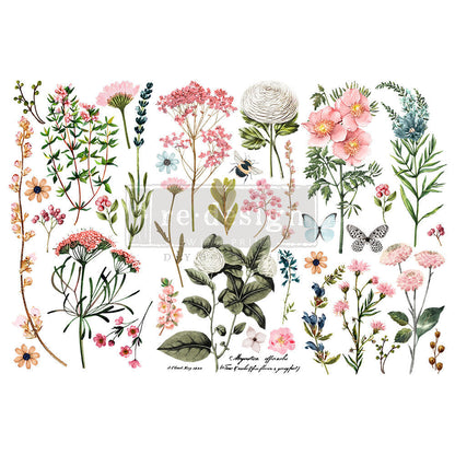 Botanical Paradise – Rub-On Furniture Decal Mini-Transfer by Redesign with Prima!