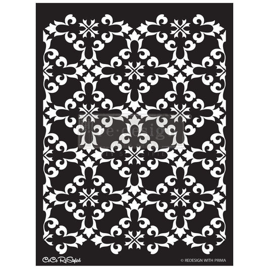 CECE Gothic Trellis Stencil 18×25 by redesign with Prima