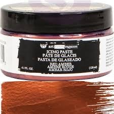 Red Amber- Finnabair Art Extravagance Icing Paste - Redesign with Prima