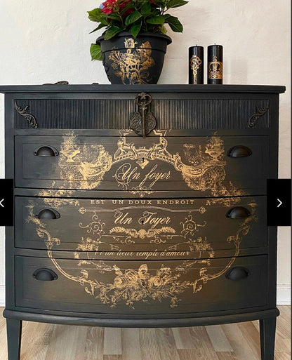 Lovely Script - Rub-On Furniture Decal transfer by redesign with Prima!