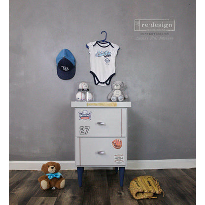 Baseball - Rub-On Furniture Decal Mini-Transfer by Redesign with Prima!