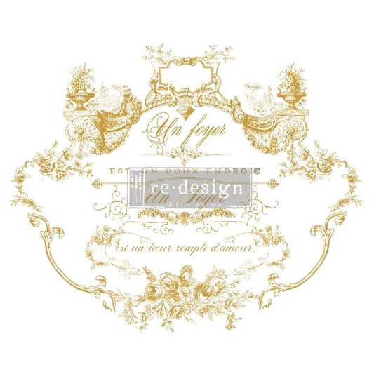 Lovely Script - Rub-On Furniture Decal transfer by redesign with Prima!