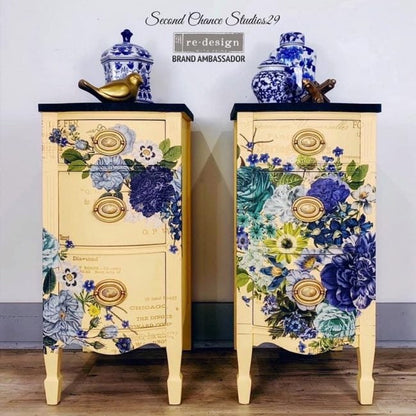 Cosmic Roses - Rub-On Furniture Decal Transfer by redesign with Prima!