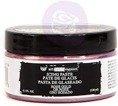 Rose Gold - Finnabair Art Extravagance Icing Paste - Redesign with Prima
