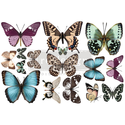 Butterfly - Rub-On Furniture Decal Mini-Transfer by Redesign with Prima!