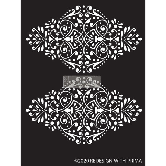 Dotted Flourish - Decor Stencil by Redesign with Prima!