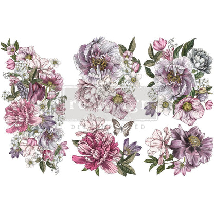 Dreamy Florals - Rub-On Furniture Decal Mini-Transfer by Redesign with Prima!