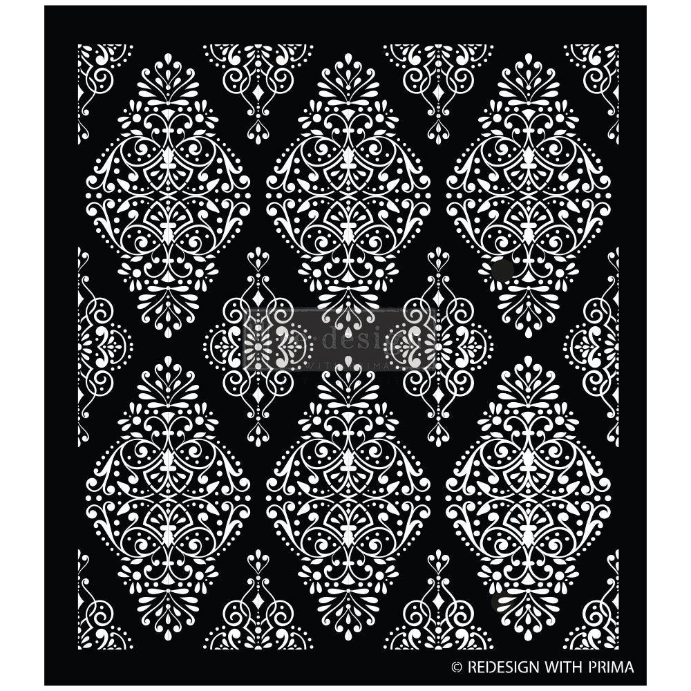 Diamond Flourish - Decor Stencil 18×21 by Redesign with Prima!