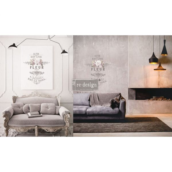 L' Amour Est Le Miel Transfer by Re Design with Prima! Furniture transfer decal