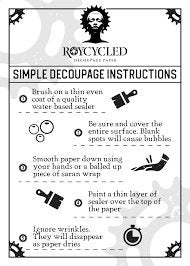 Sepia Blossom - Decoupage Paper - Roycycled Treasures! 20"x 30" Sheet