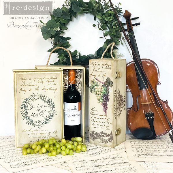 Wine - Rub-On Furniture Decal Mini-Transfer by Redesign with Prima!