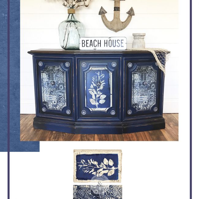 Marine Prints - Rub-On Furniture Decal Transfer by Maisie & Willow by Prima!